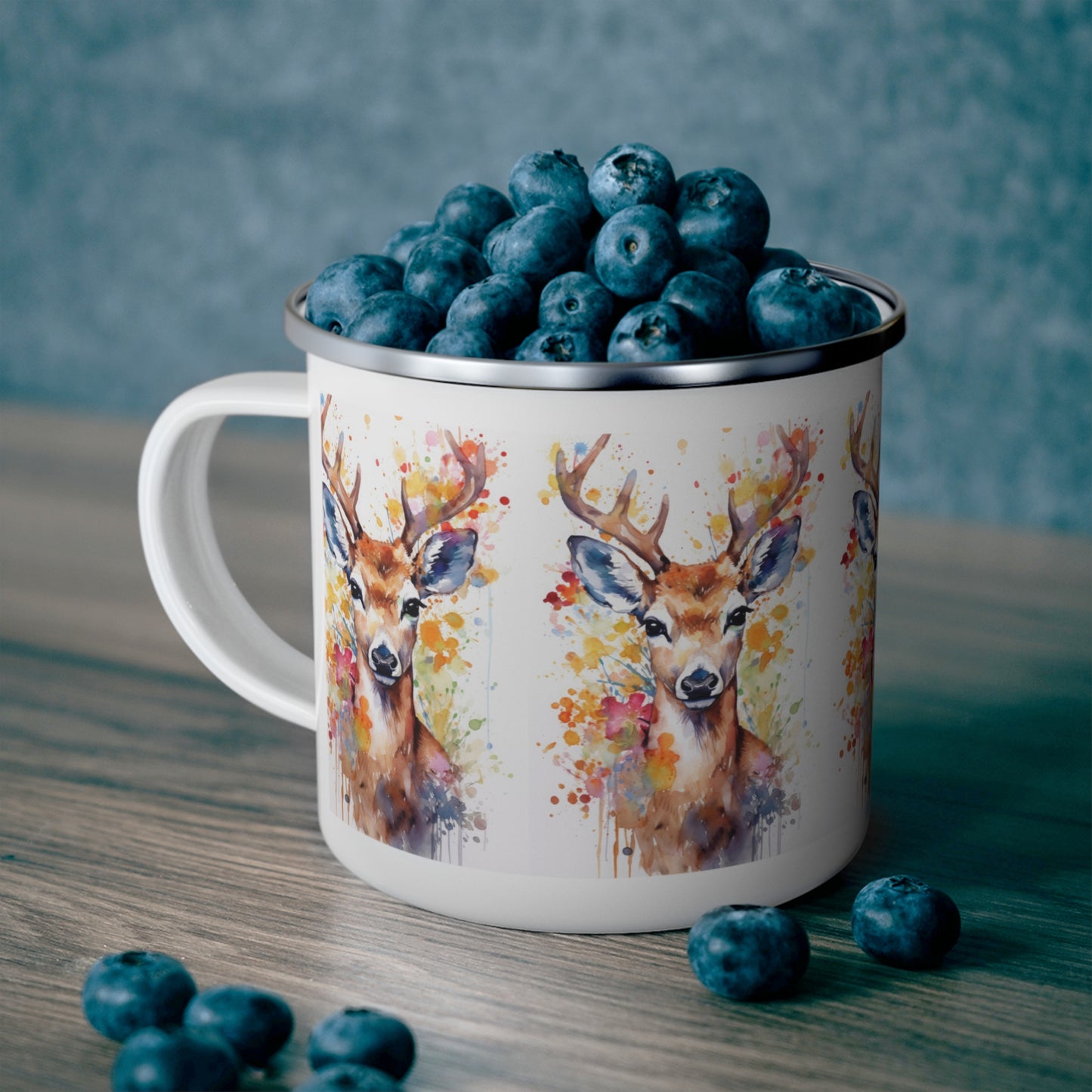 Deer Enamel Camping Mug