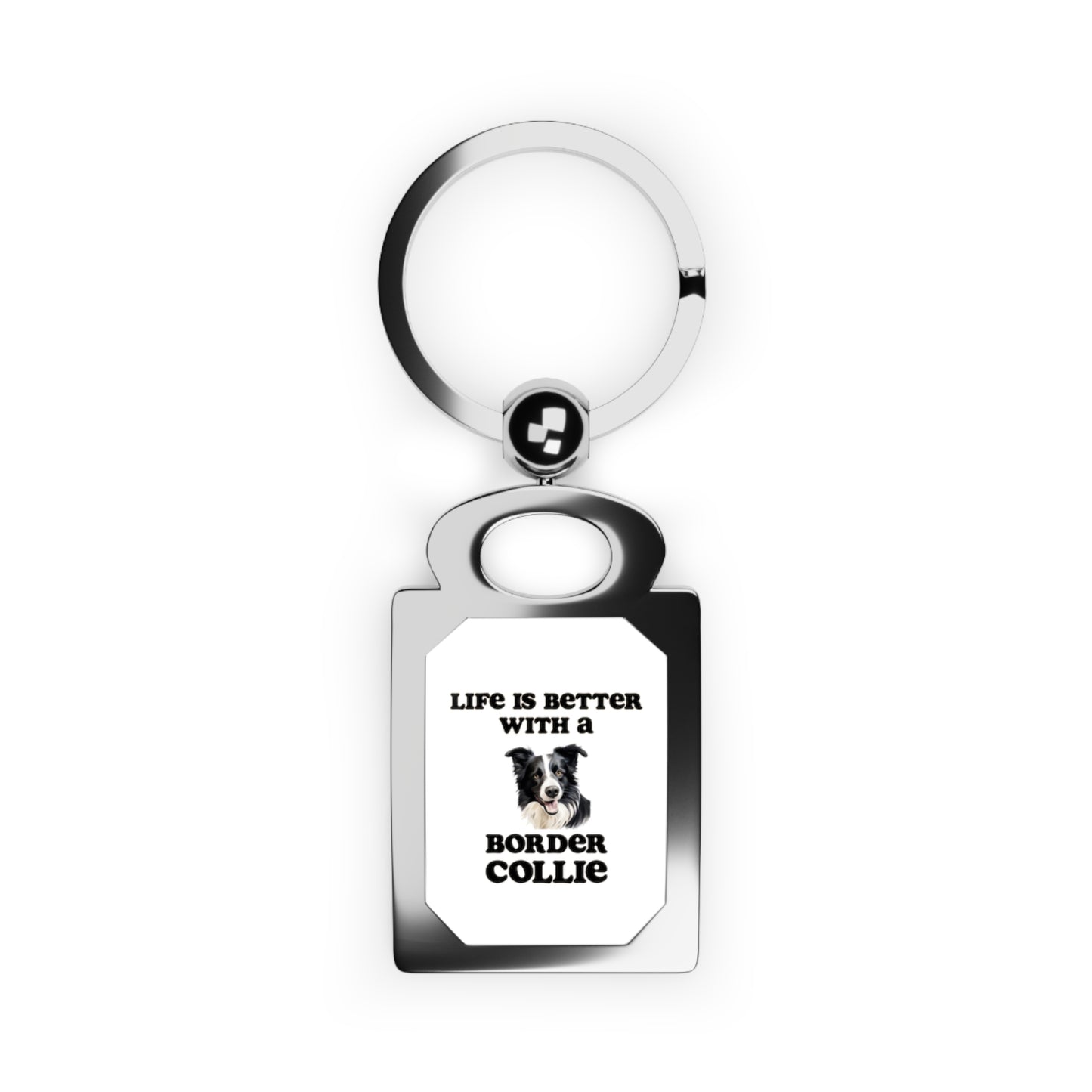 Life is Better with a Border Collie Keyring