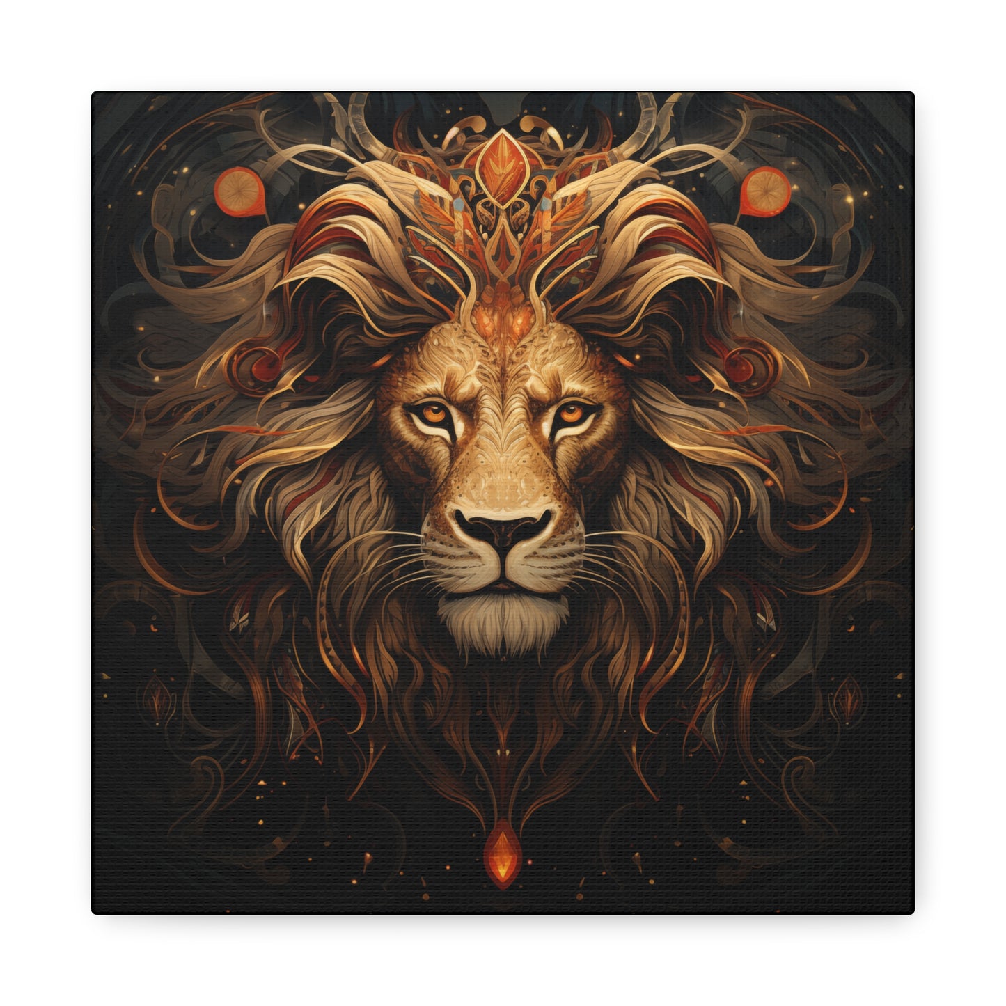 Lion Art - Animal Print - Canvas Gallery Wraps