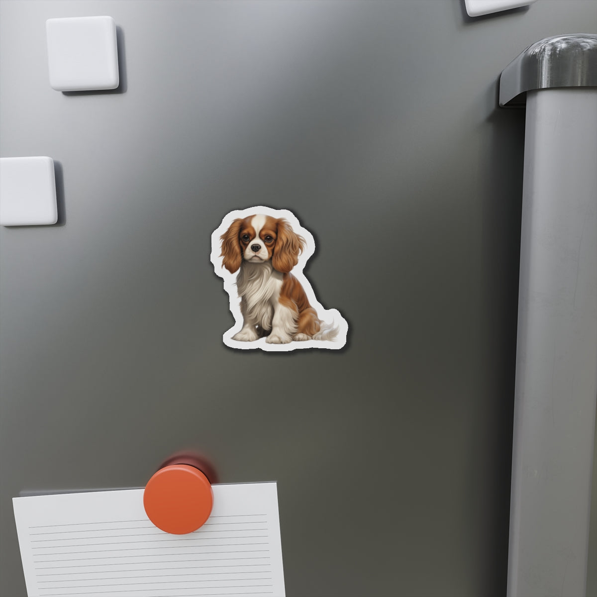 Cavalier King Charles Spaniel Magnet | Die Cut Dog Magnet | Pet Kitchen Decor