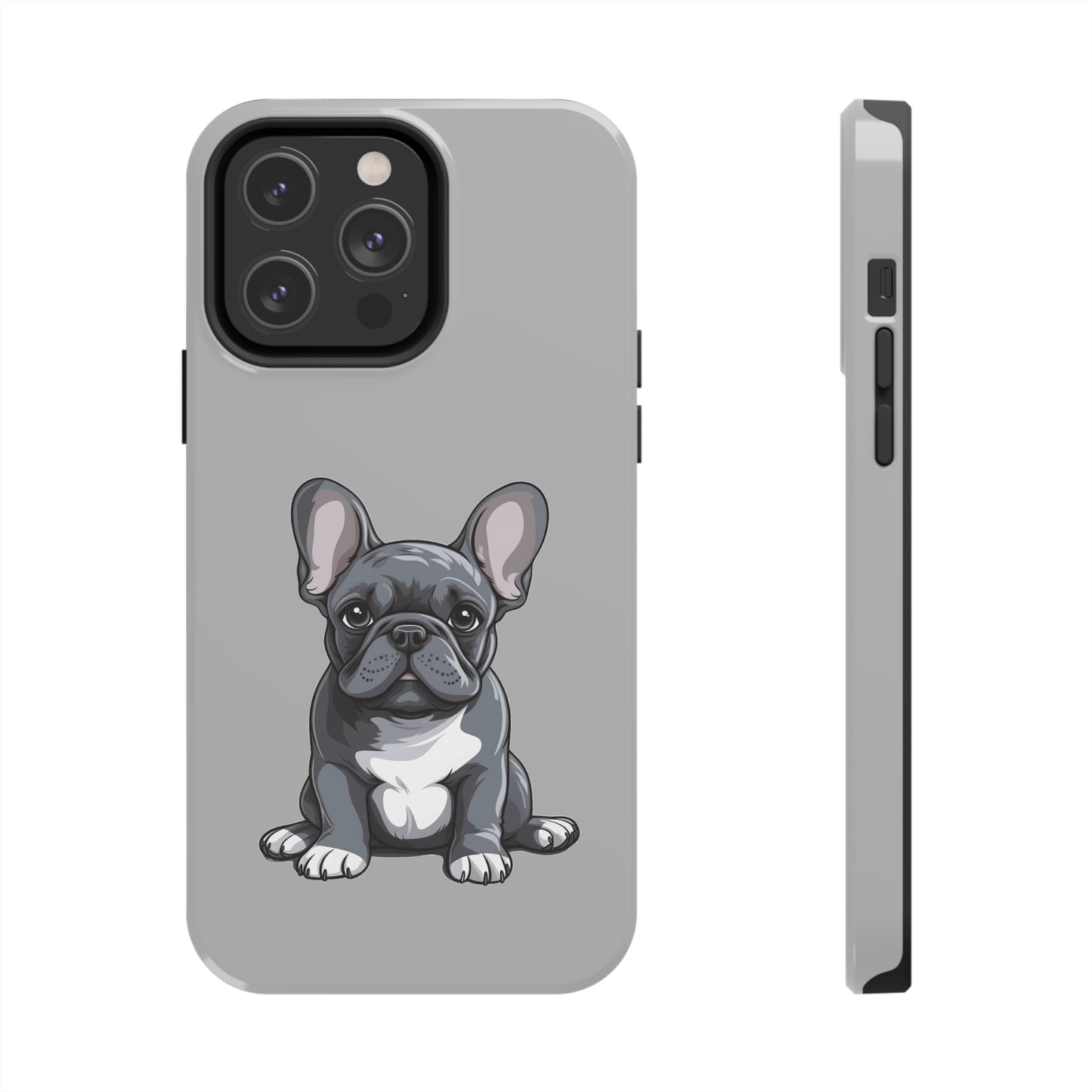 Light Grey French Bulldog Tough Phone Case