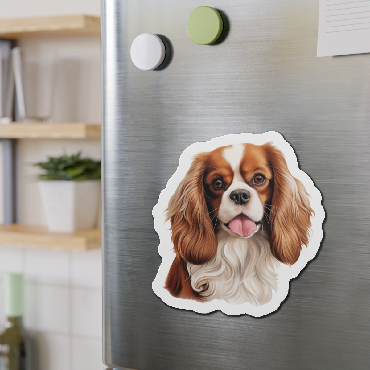 Cavalier King Charles Spaniel Magnet | Die Cut Dog Magnet | Pet Kitchen Decor