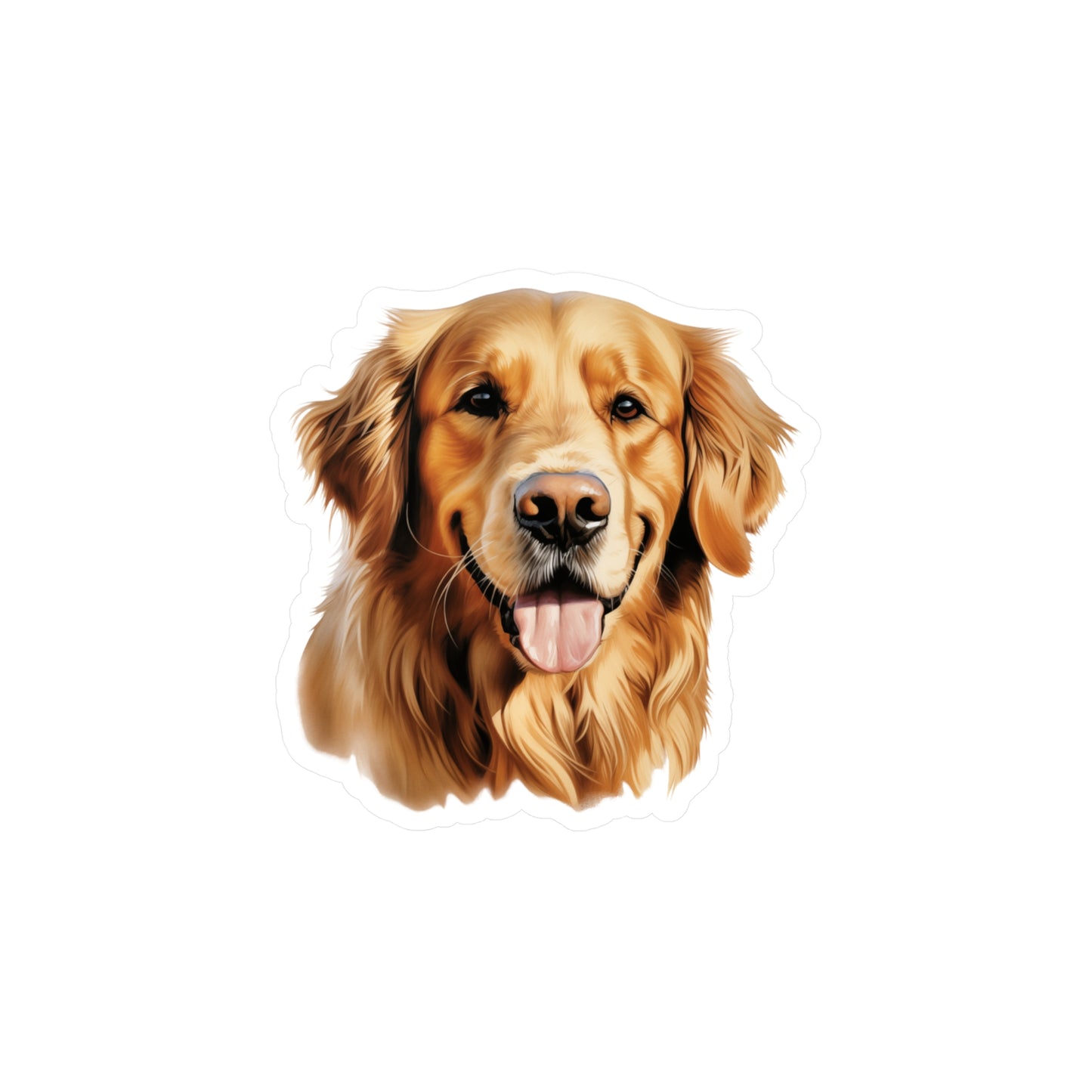 Golden Retriever Sticker - Kiss-Cut Vinyl Decals