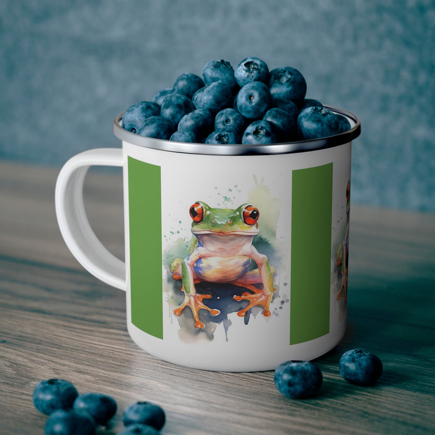 Frog Enamel Camping Mug