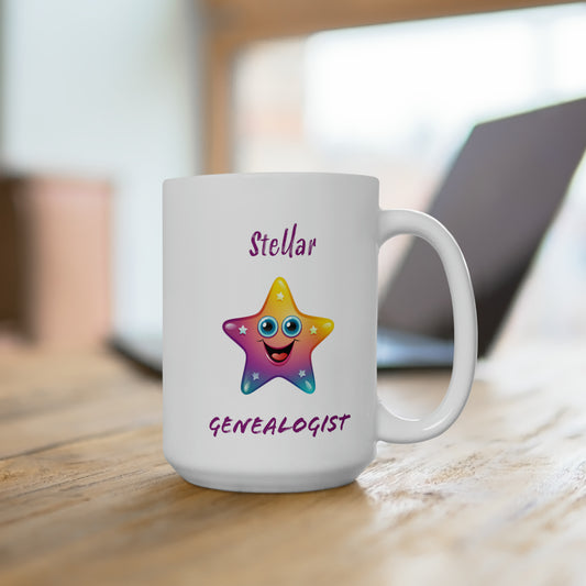 Stellar Genealogist Mug 15oz