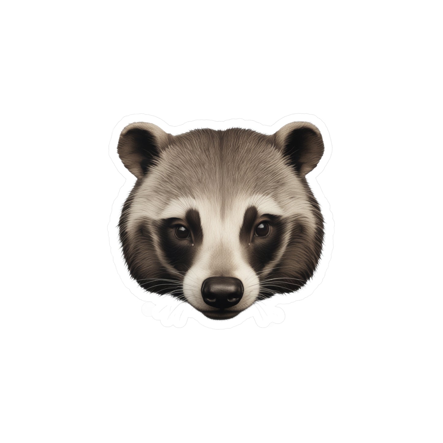 Badger Sticker Decal, Nature Animal Lover Gift, Laptop Water Bottle Phone Decal, Car Bumper Sticker, Wildlife Vinyl Sticker