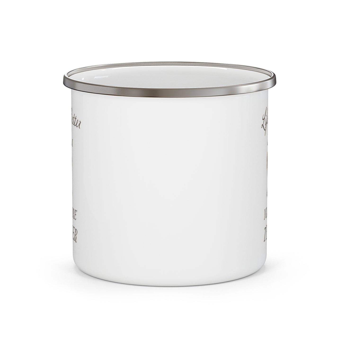 Life is Better with a Yorkshire Terrier Enamel Camping Mug