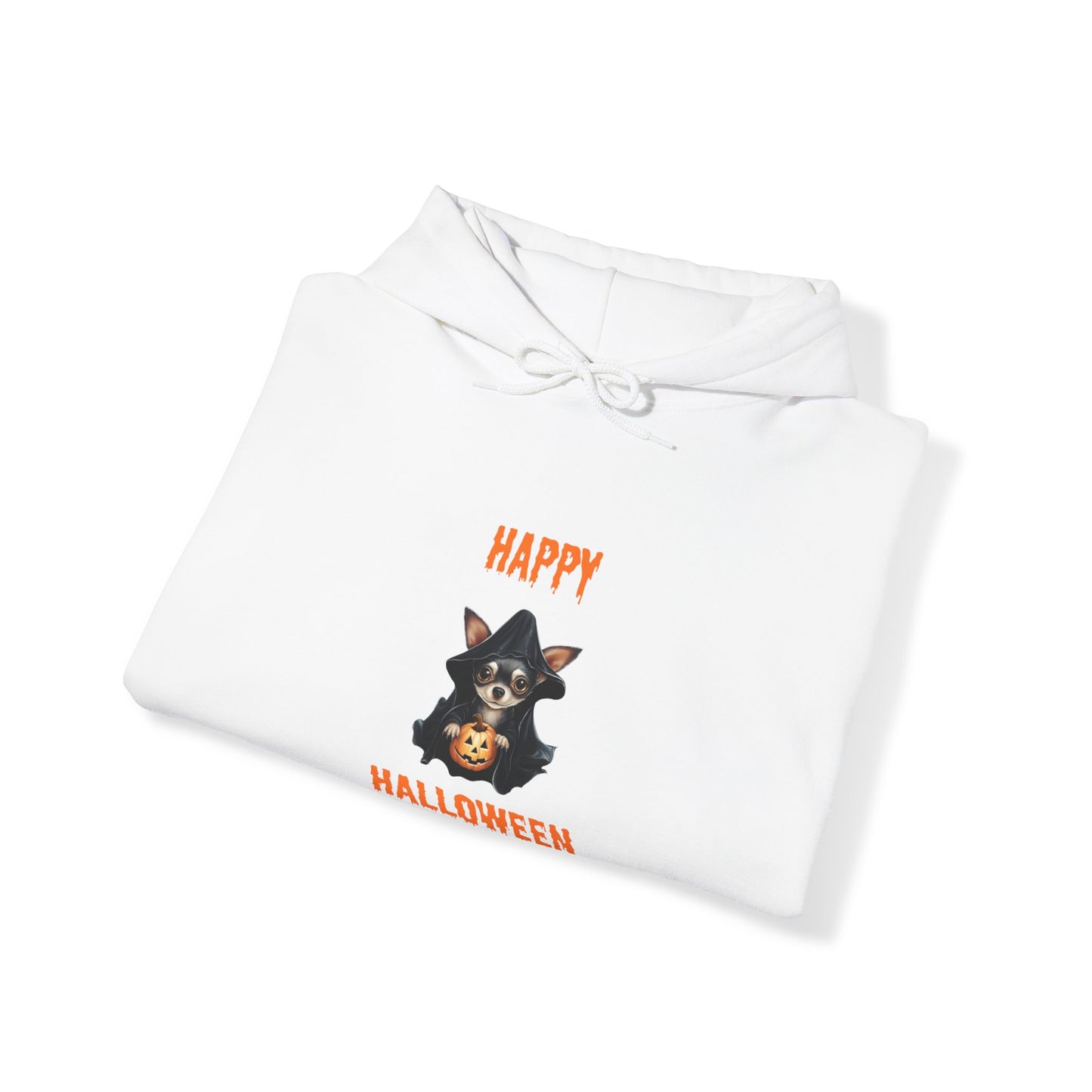 Happy Halloween Chihuahua Hoodie - Unisex Heavy Blend Hooded Sweatshirt
