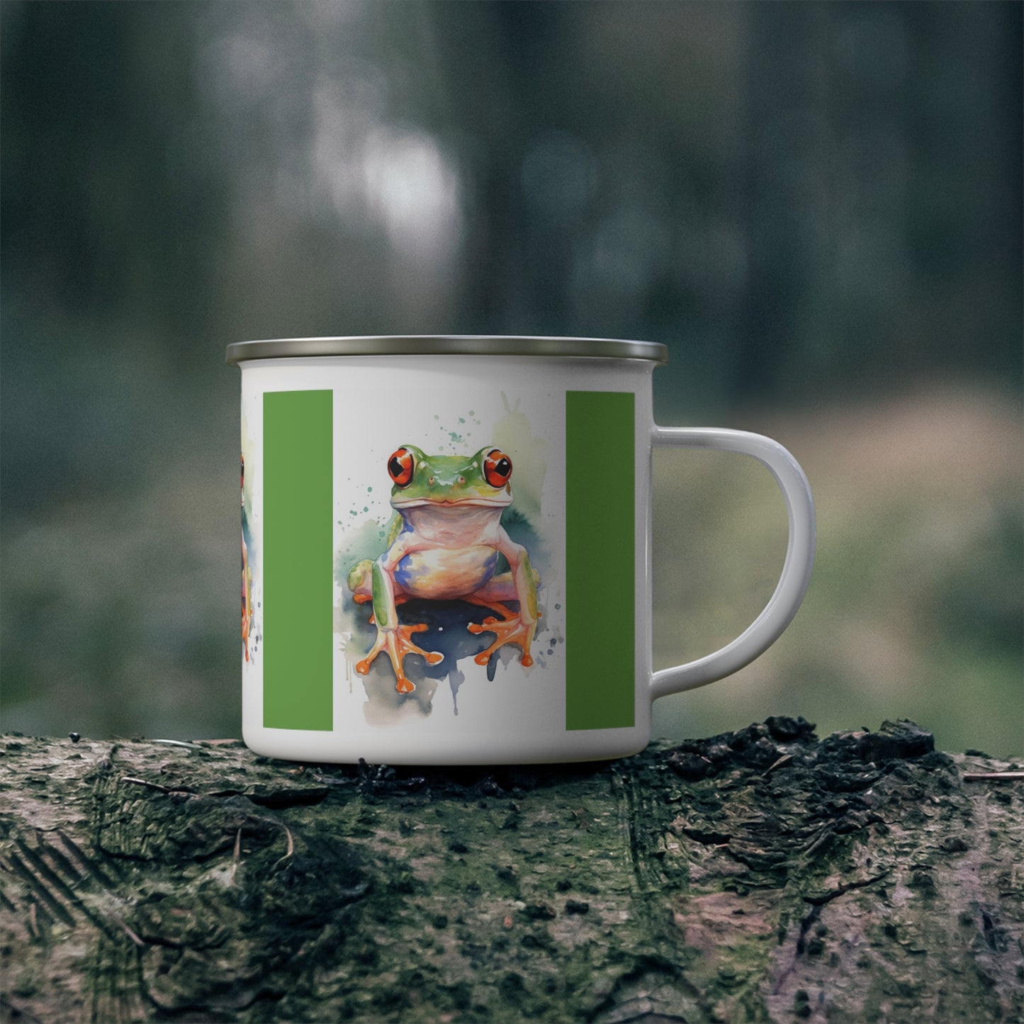 Frog Enamel Camping Mug