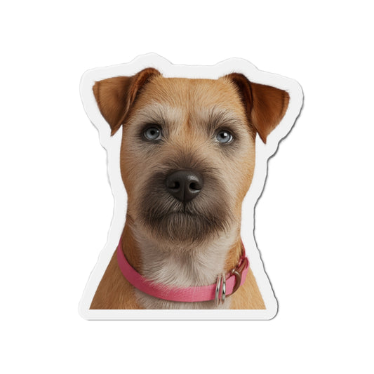 Border Terrier Die-Cut Magnet - Cute Dog Breed Refrigerator Magnet, Pet Lover Gift, Animal Decor, Fridge Decoration, Puppy Art Magnet