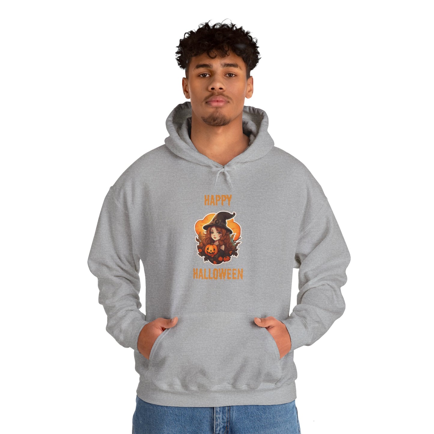 Witch Happy Halloween Unisex Heavy Blend Hooded Sweatshirt