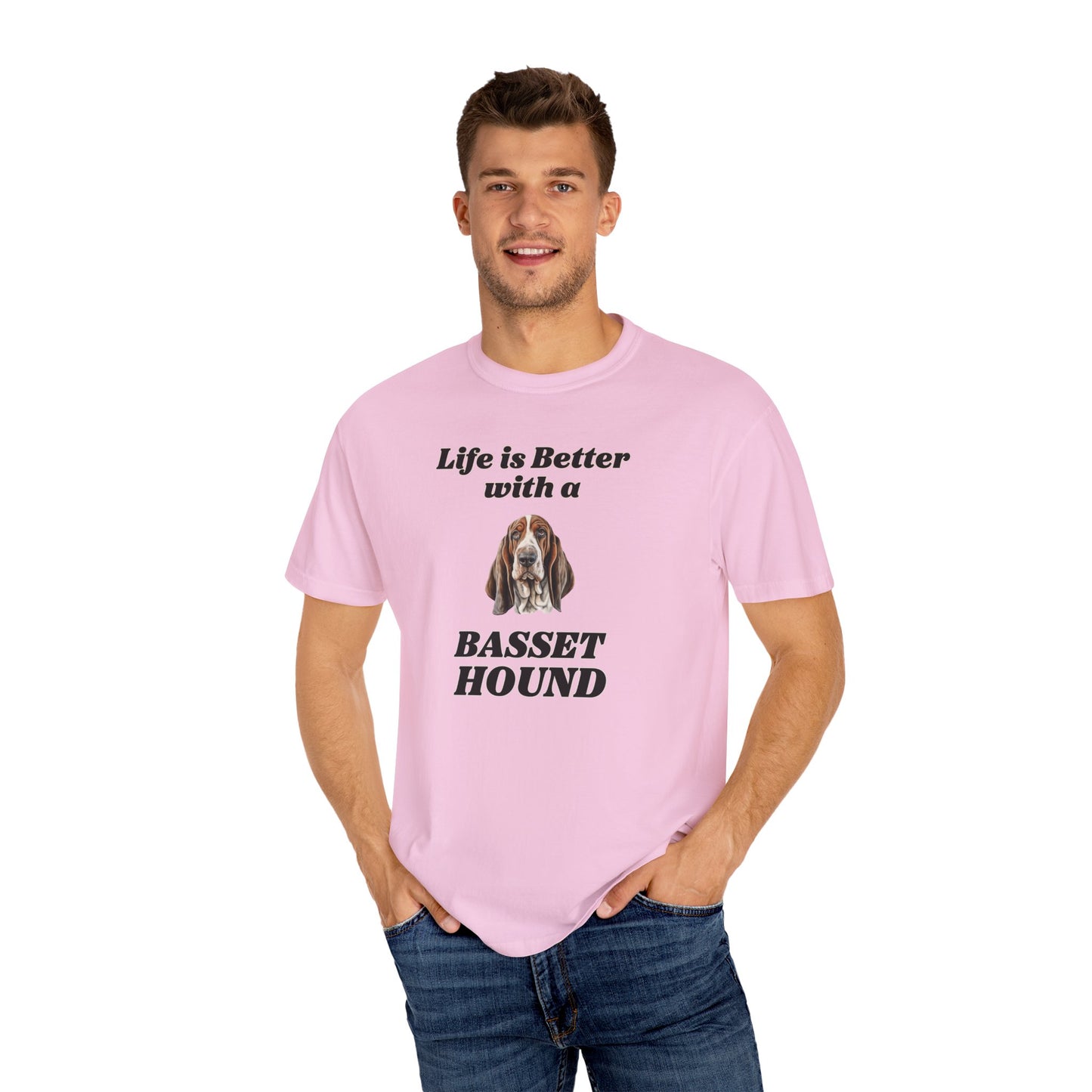 Life is Better with a Basset Hound T-shirt