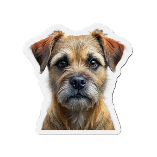 Border Terrier Die-Cut Magnet - Cute Dog Breed Refrigerator Magnet, Pet Lover Gift, Animal Decor, Fridge Decoration, Puppy Art Magnet