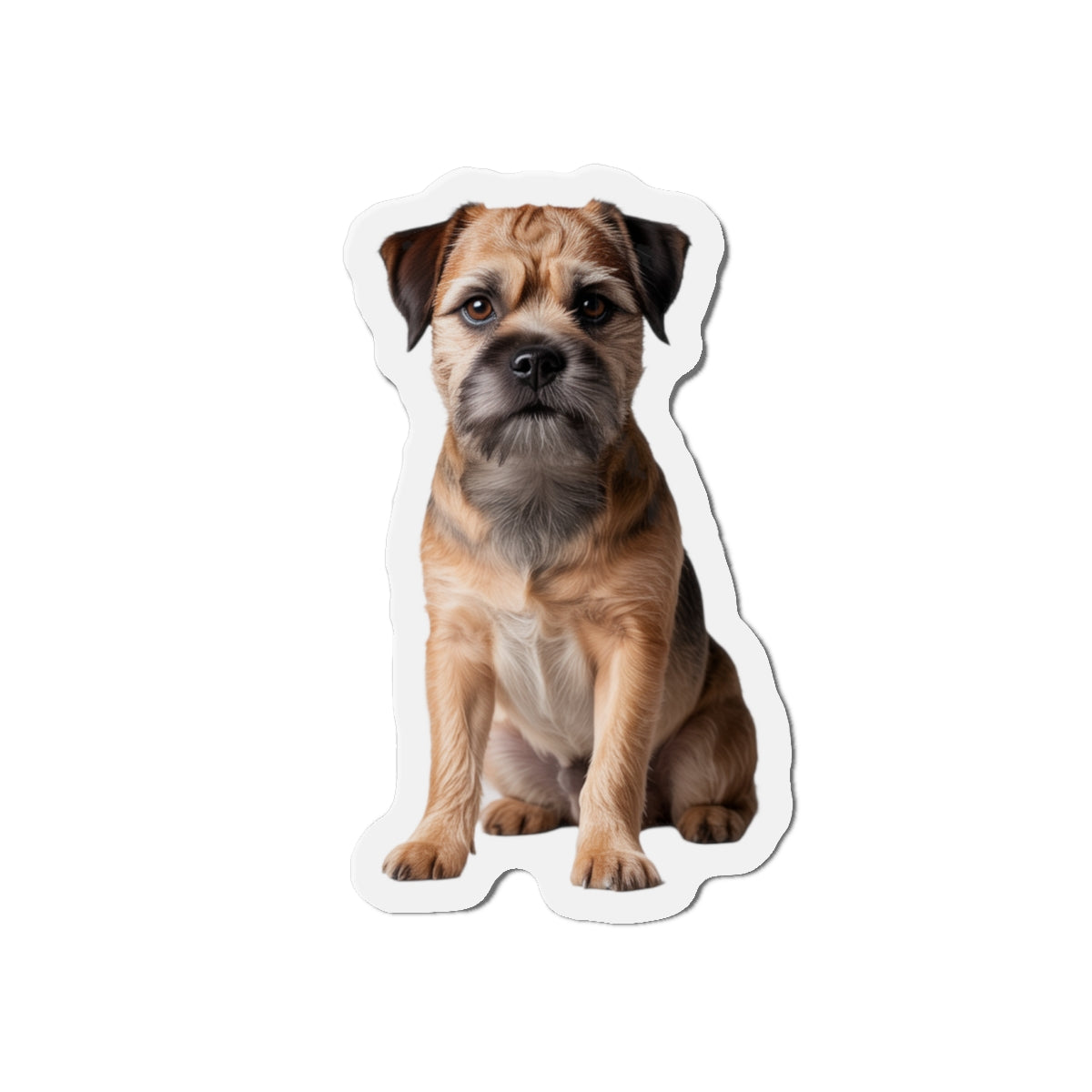 Border Terrier Die-Cut Magnet - Cute Dog Breed Refrigerator Magnet, Pet Lover Gift, Animal Decor, Fridge Decoration, Puppy Art Magnet