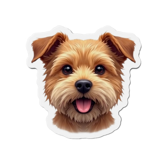 Border Terrier Die-Cut Magnet - Cute Dog Breed Refrigerator Magnet, Pet Lover Gift, Animal Decor, Fridge Decoration, Puppy Art Magnet