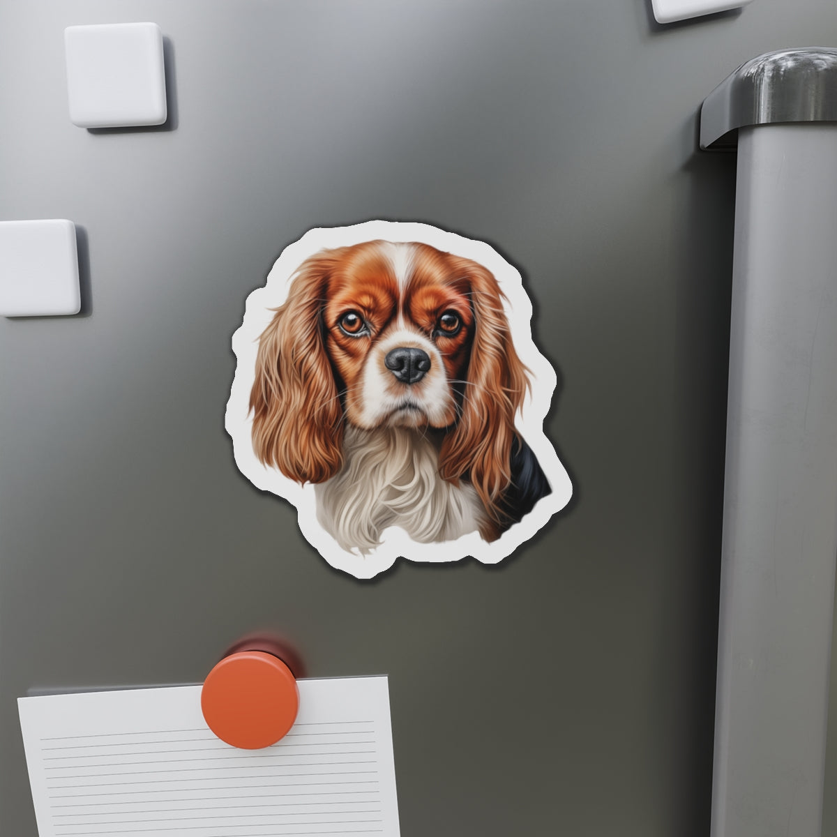 Cavalier King Charles Spaniel Magnet | Die Cut Dog Magnet | Pet Kitchen Decor