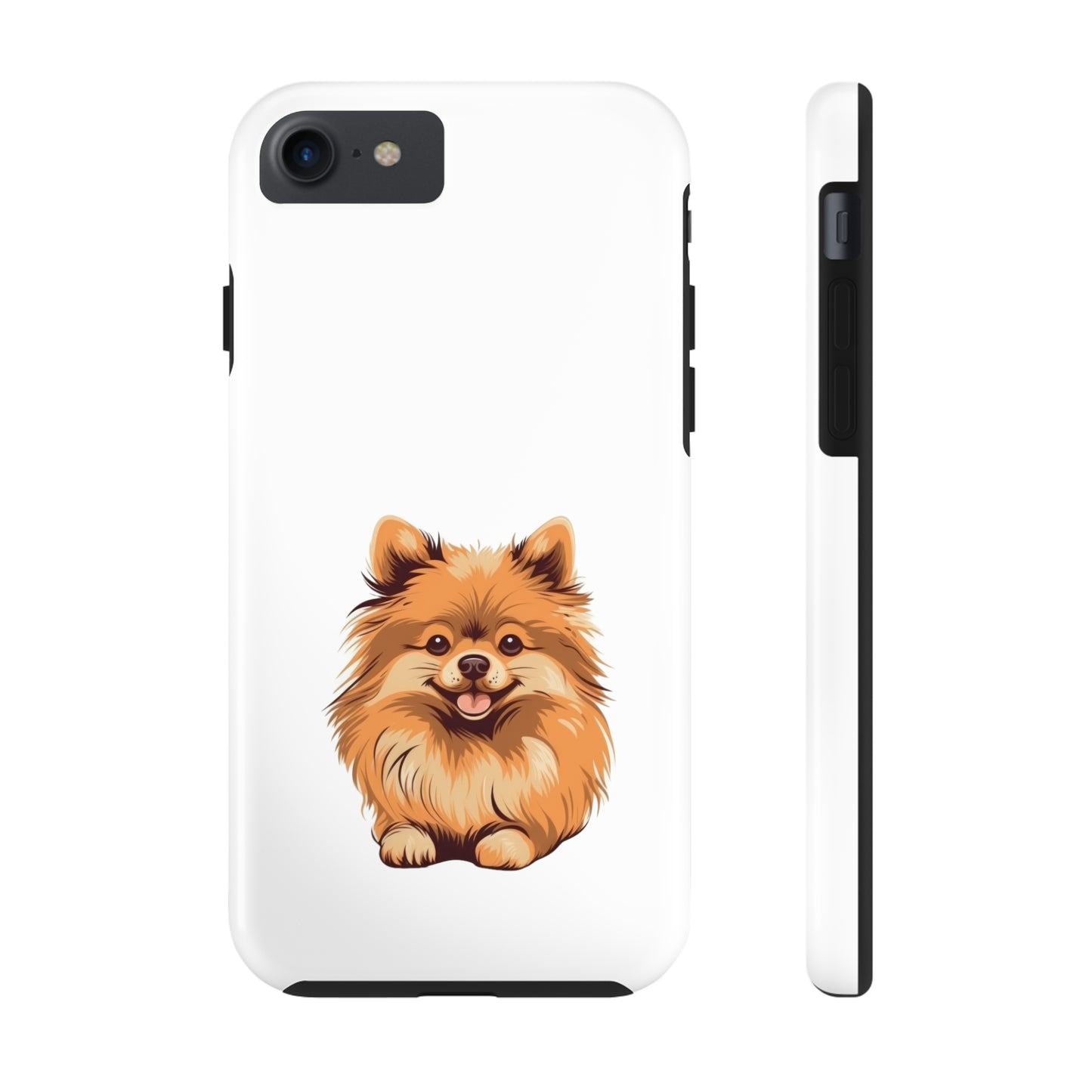 White Pomeranian Tough Phone Case