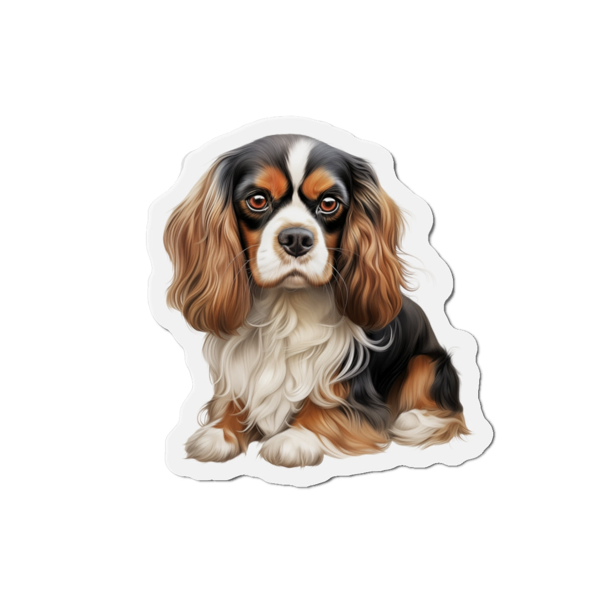 Cavalier King Charles Spaniel Magnet | Die Cut Dog Magnet | Pet Kitchen Decor