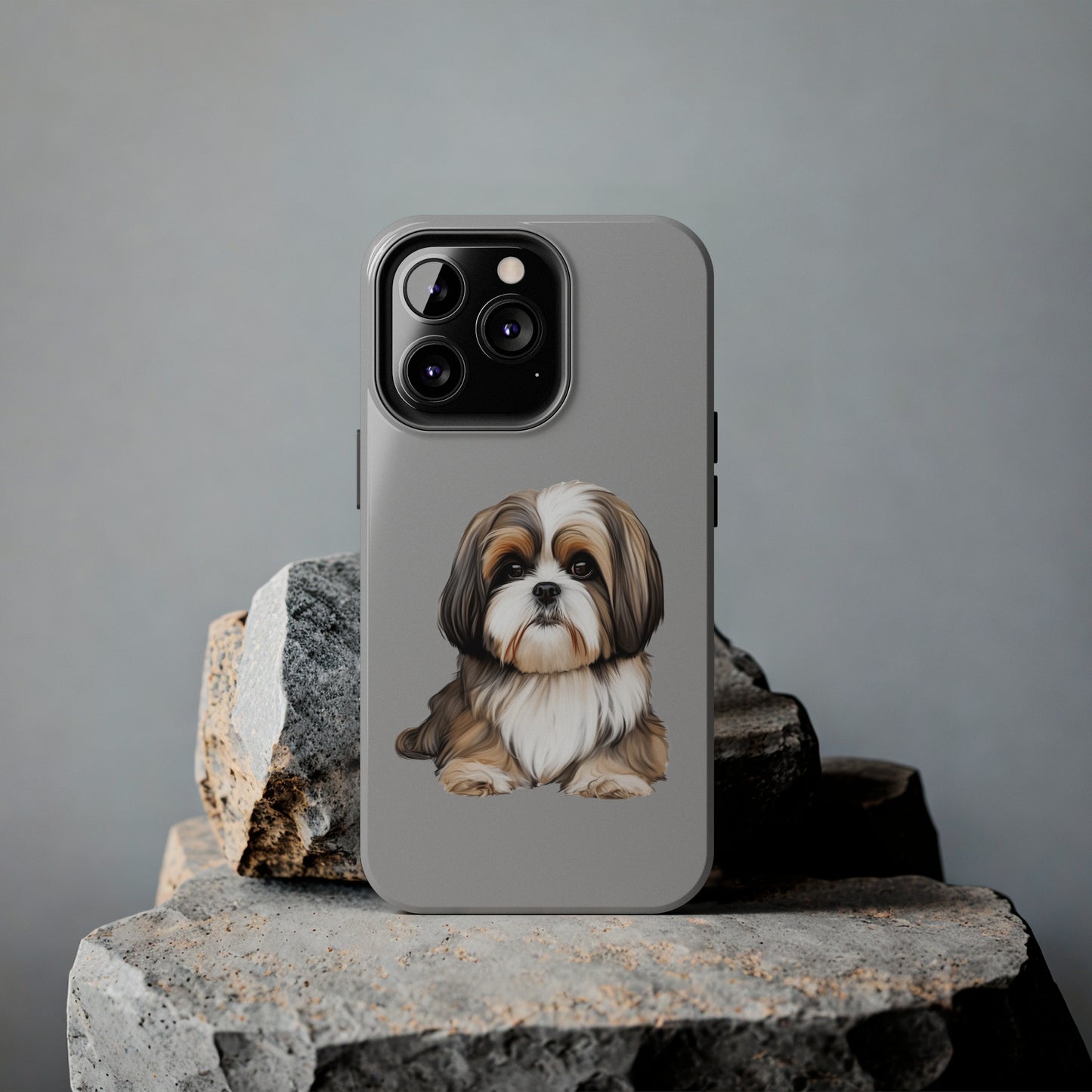 Light Grey Shih Tzu Tough Phone Case
