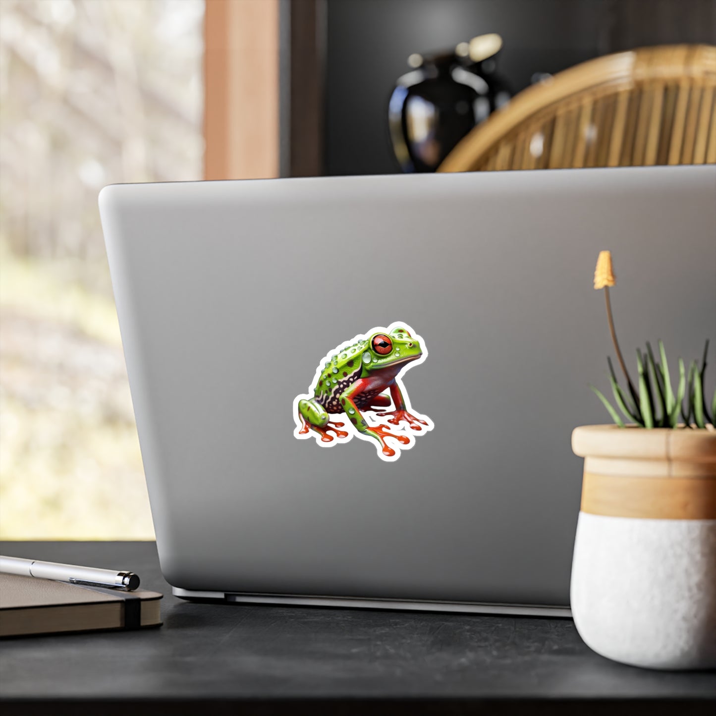 Frog Sticker | Frog Vinyl Decal | Car Decal | Laptop Sticker | Window Decal