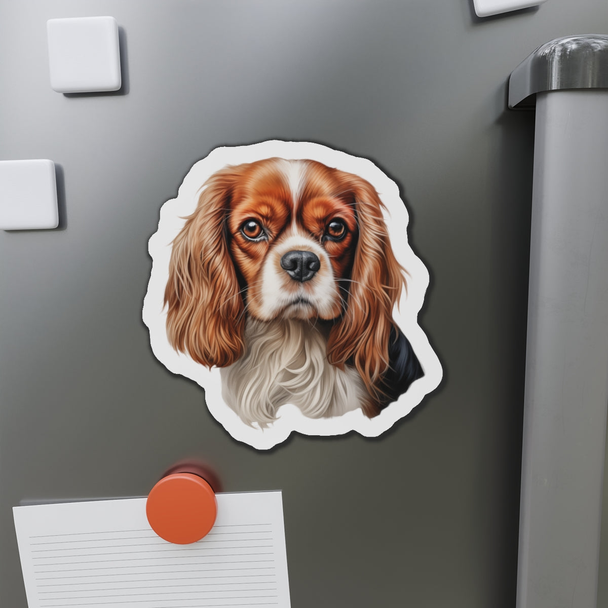 Cavalier King Charles Spaniel Magnet | Die Cut Dog Magnet | Pet Kitchen Decor