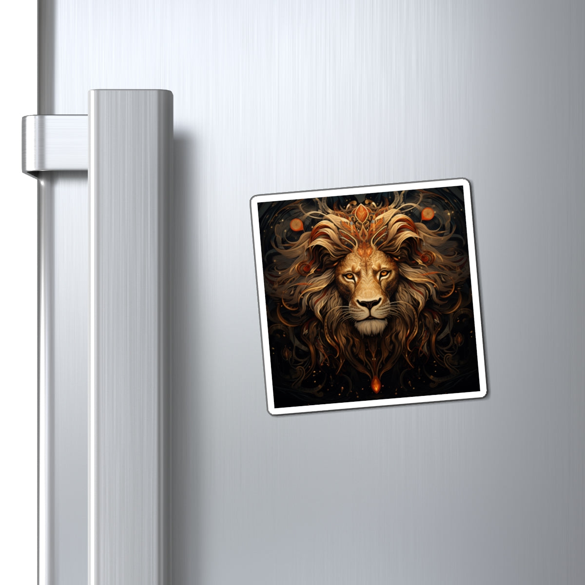 Lion Art Magnet (Square)