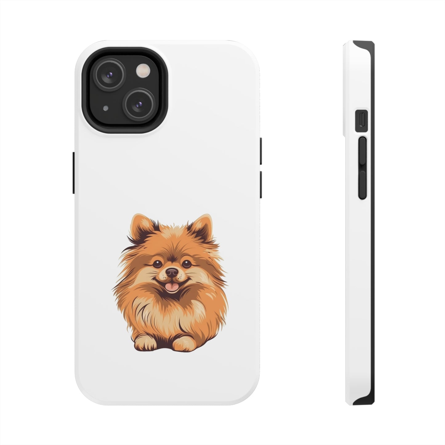 White Pomeranian Tough Phone Case