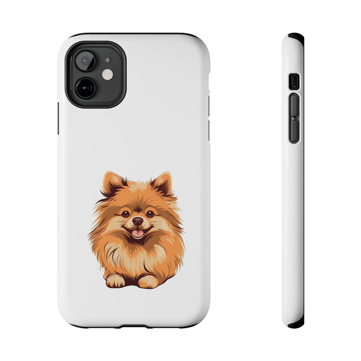White Pomeranian Tough Phone Case