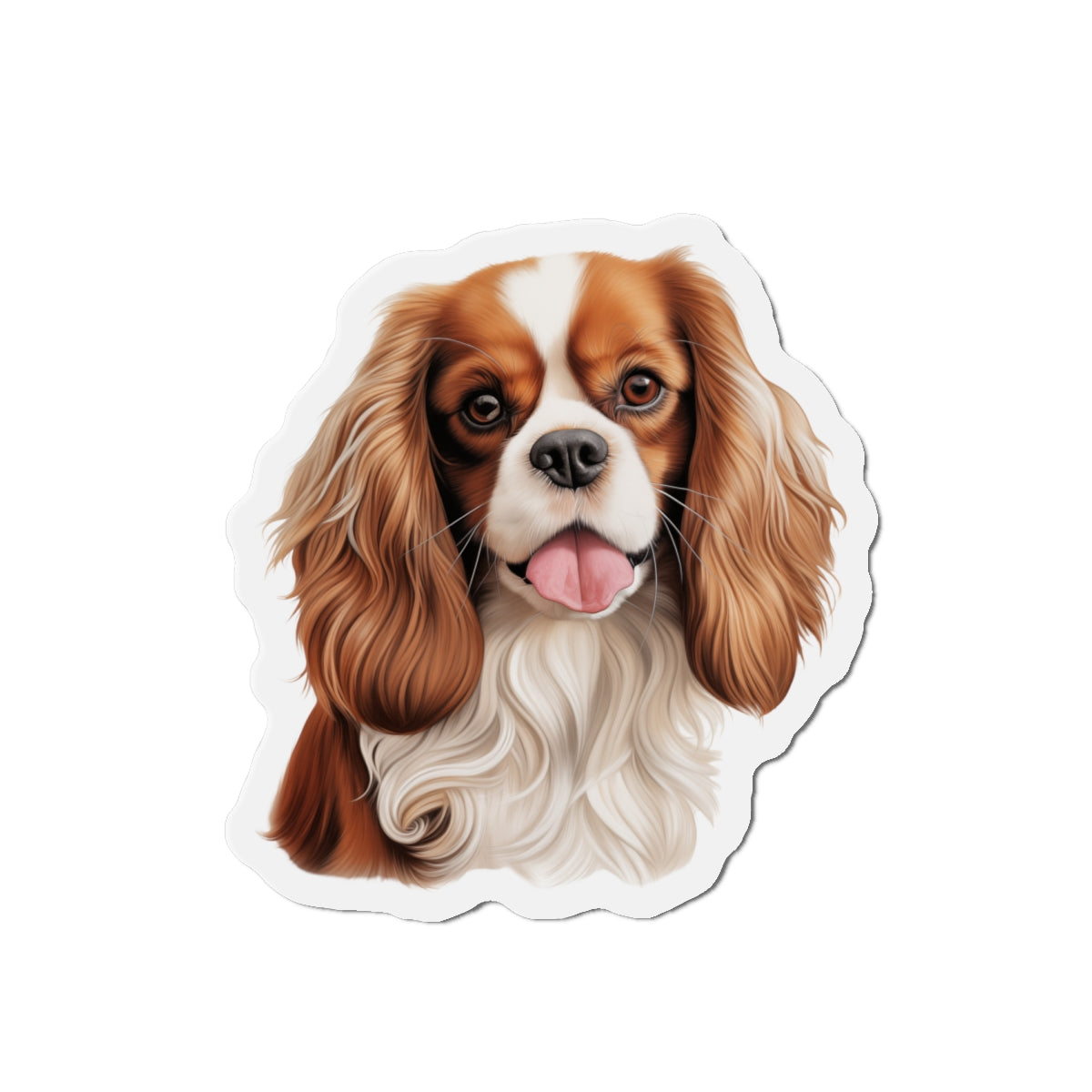 Cavalier King Charles Spaniel Magnet | Die Cut Dog Magnet | Pet Kitchen Decor