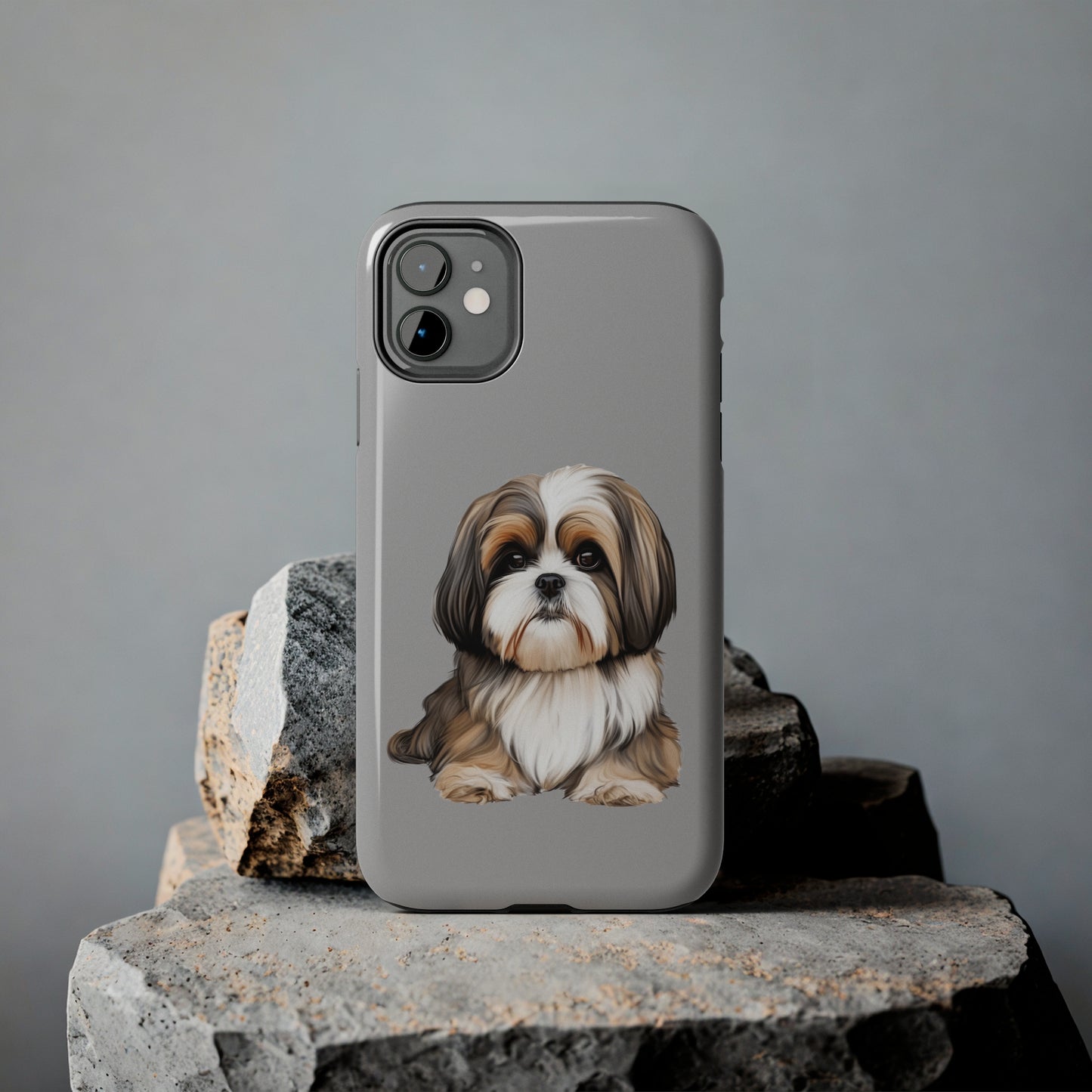 Light Grey Shih Tzu Tough Phone Case