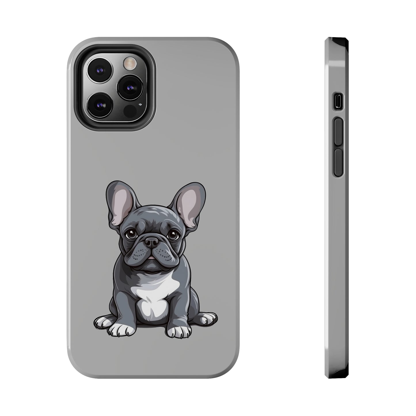 Light Grey French Bulldog Tough Phone Case