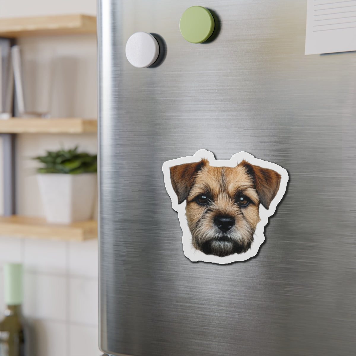 Border Terrier Die-Cut Magnet - Cute Dog Breed Refrigerator Magnet, Pet Lover Gift, Animal Decor, Fridge Decoration, Puppy Art Magnet