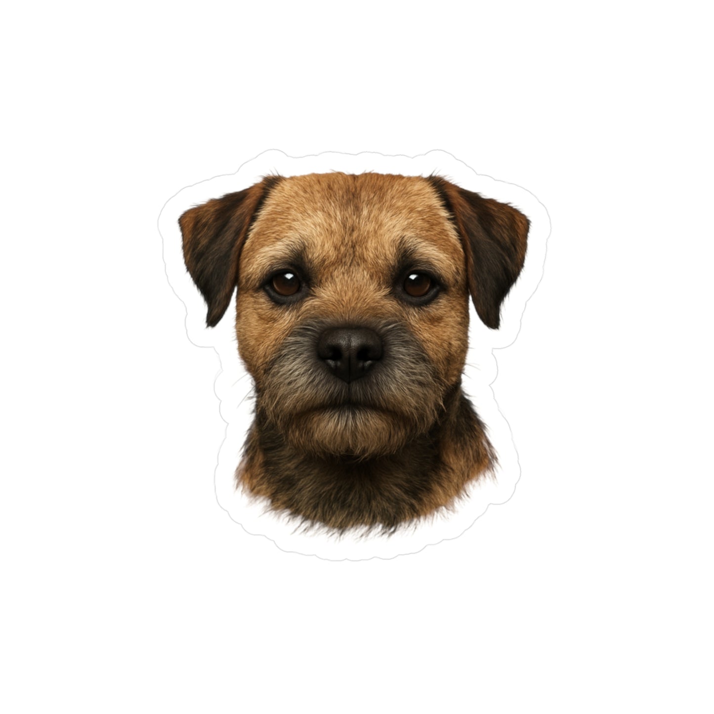 Border Terrier Kiss-Cut Vinyl Decals Stickers, Dog Lover Gift, Car Decals, Laptop Stickers, Pet Owner Gift, Animal Lover Decor