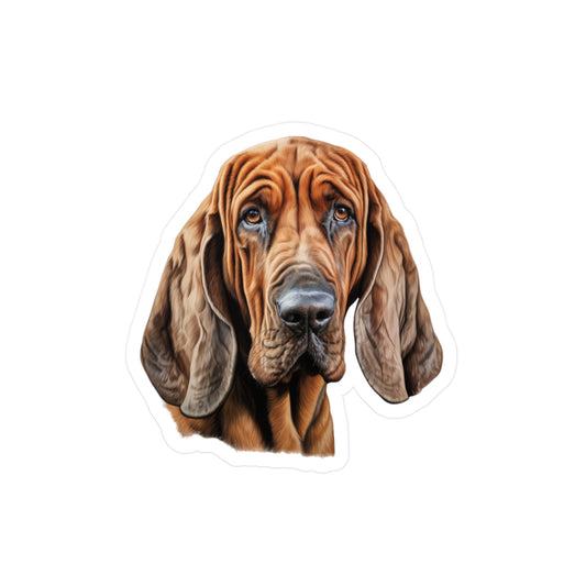 Bloodhound Sticker - Kiss-Cut Vinyl Dog Decals