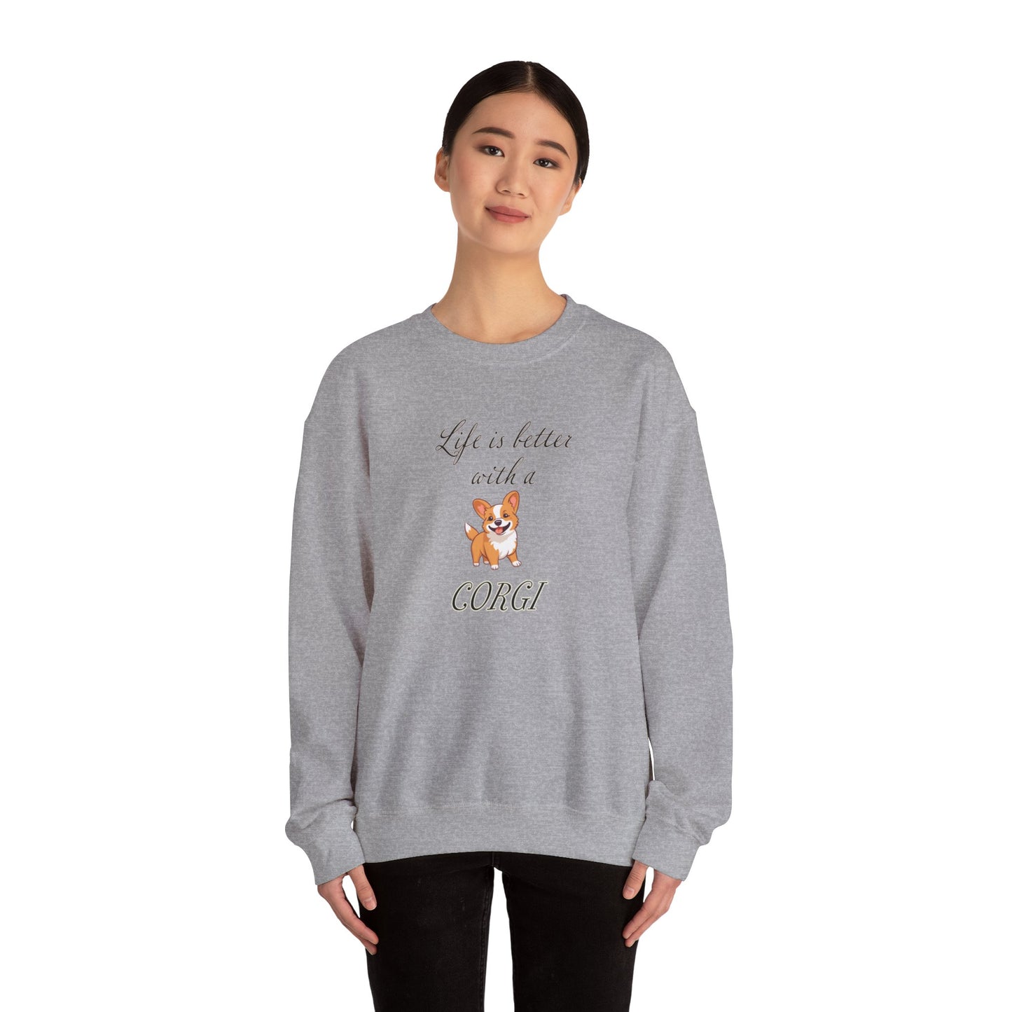 Life is Better with a Corgi sweatshirt, Unisex Crewneck