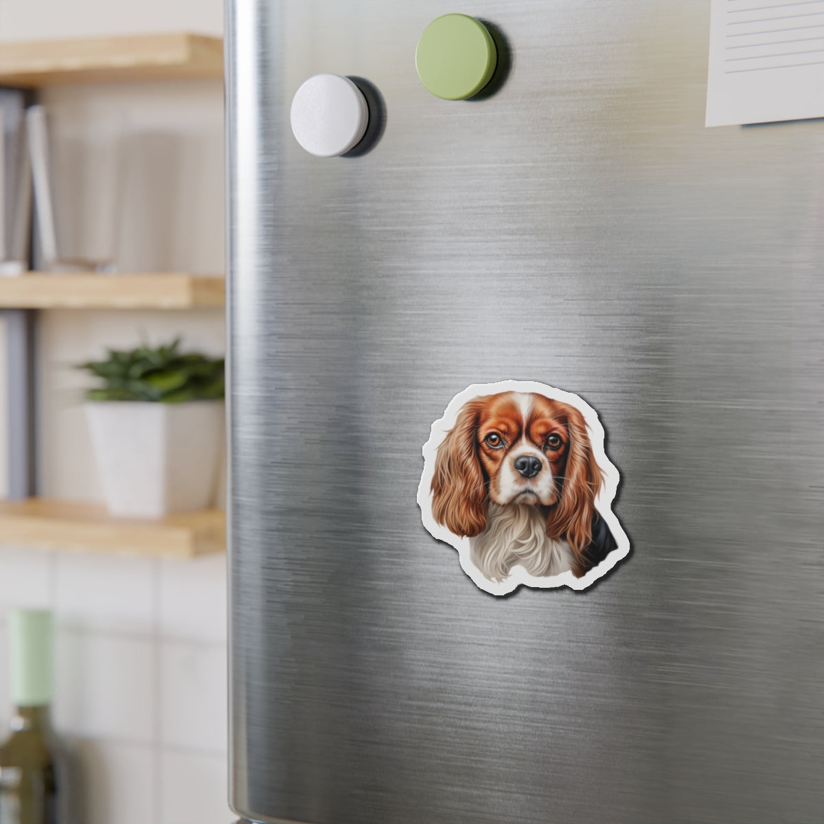 Cavalier King Charles Spaniel Magnet | Die Cut Dog Magnet | Pet Kitchen Decor