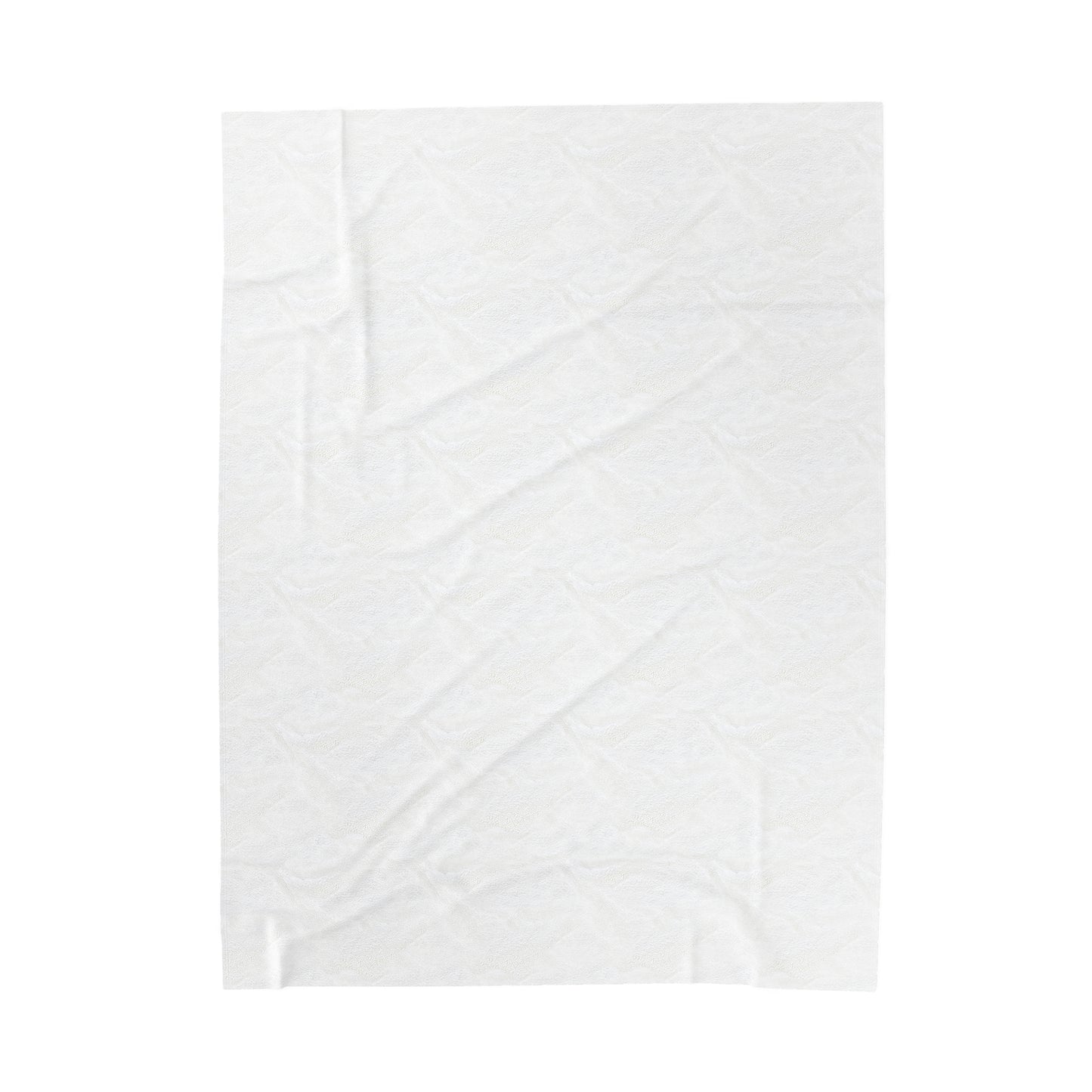 Wolf Blanket (Velveteen Plush, White)