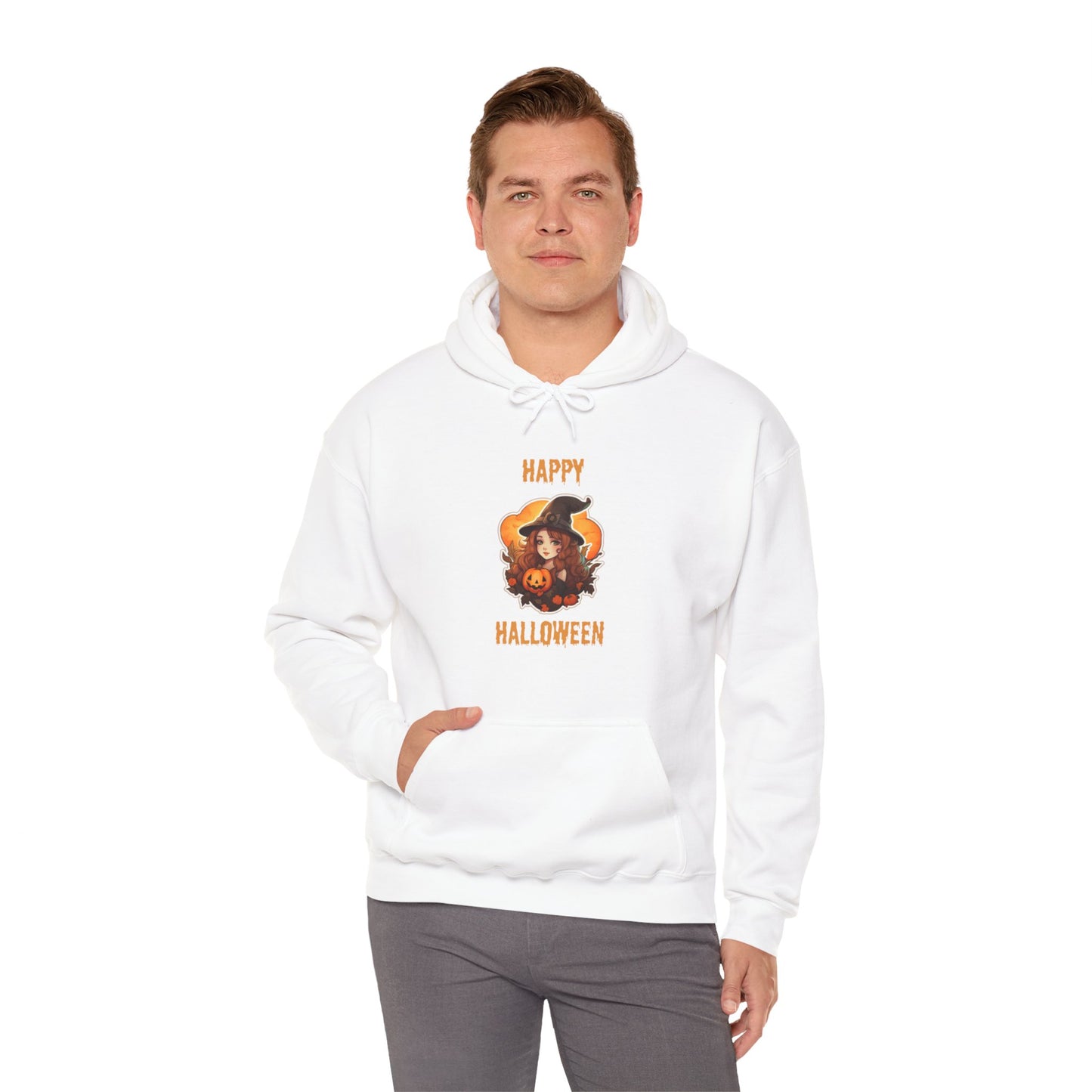 Witch Happy Halloween Unisex Heavy Blend Hooded Sweatshirt
