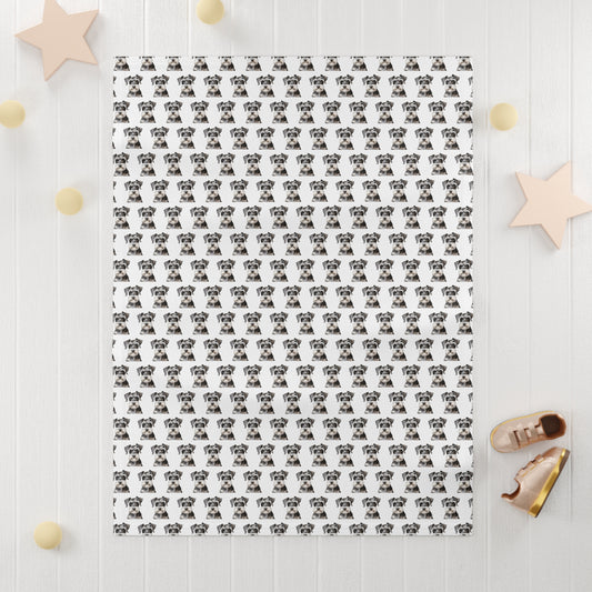 Schnauzer Soft Fleece Baby Blanket