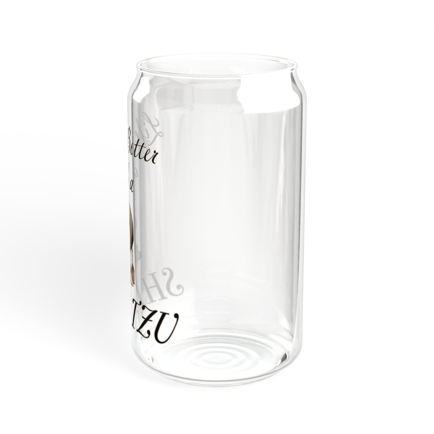 Shih Tzu Sipper Glass, 16oz