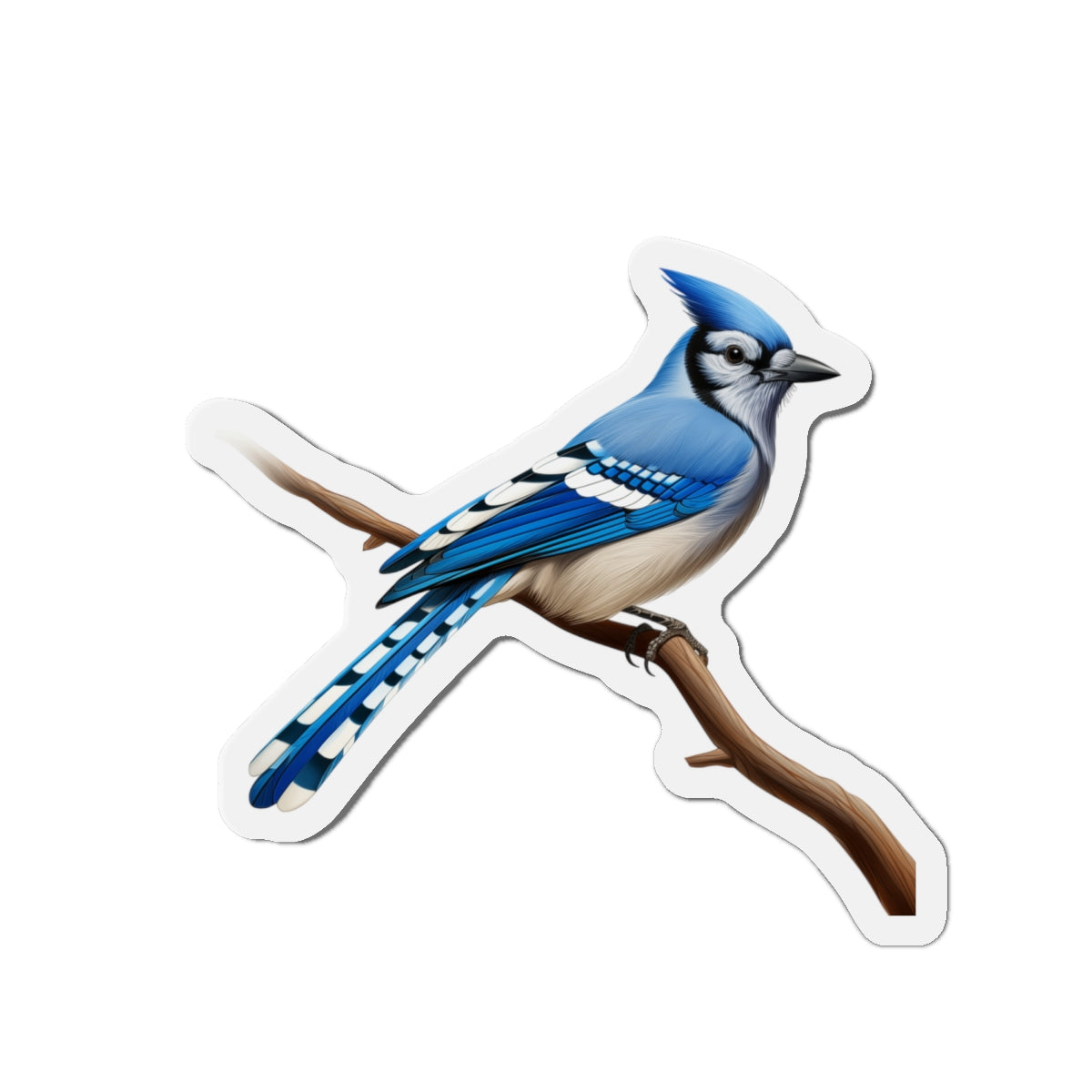 Blue Jay Magnet | Die Cut Bird Fridge Magnet | Bird Kitchen Decor | Bird Lover Magnet
