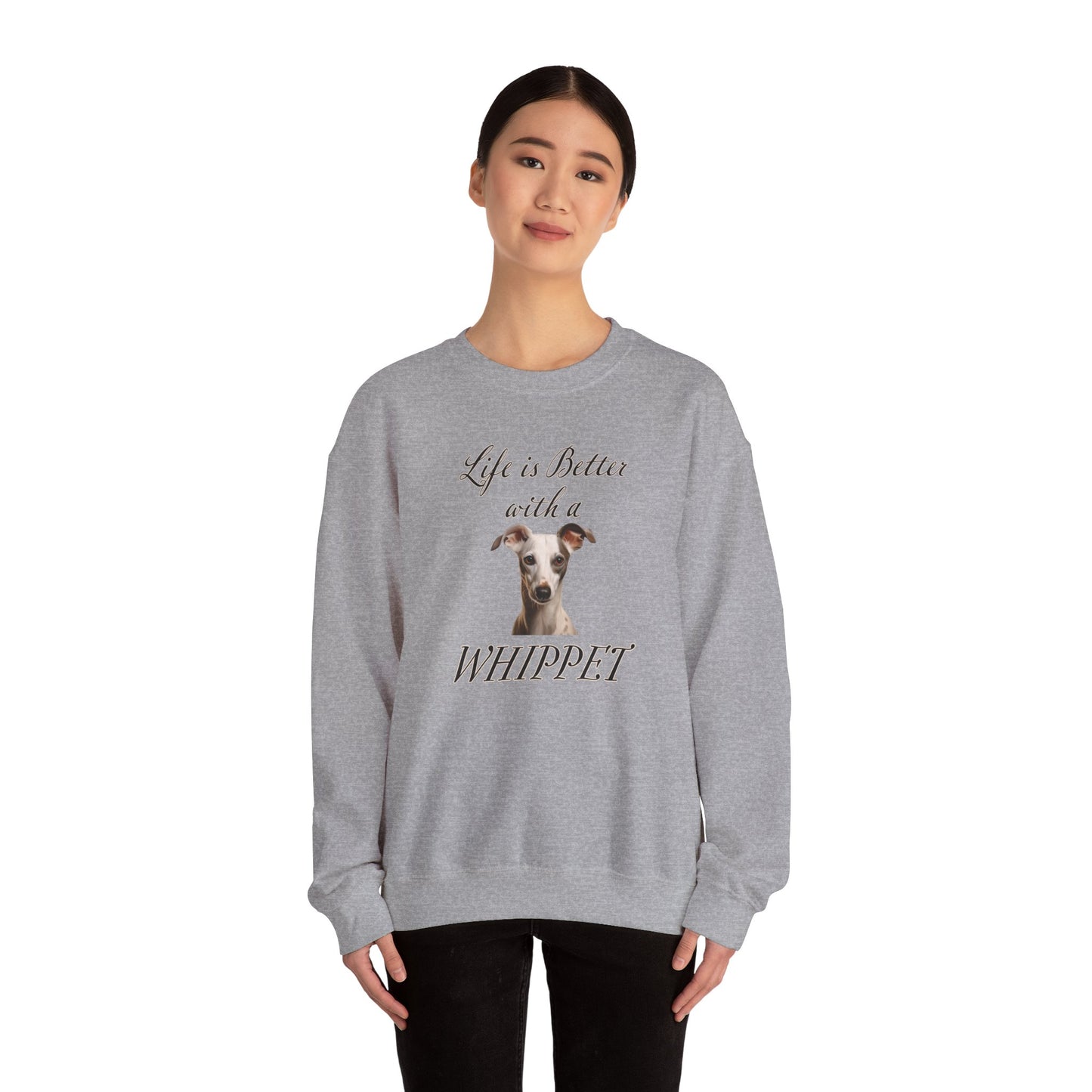 Whippet Sweatshirt | Dog Lover Apparel | Pet Lover Sweater | Dog Mom Shirt | Dog Mom Gift | Dog Dad Gift
