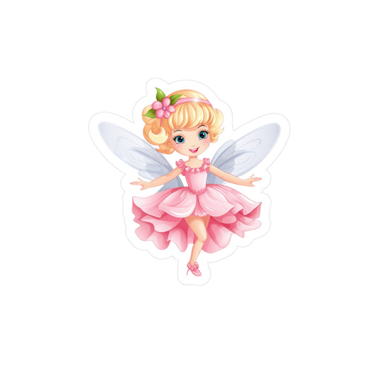 Pink Fairy Sticker - Kiss-Cut Vinyl Decals