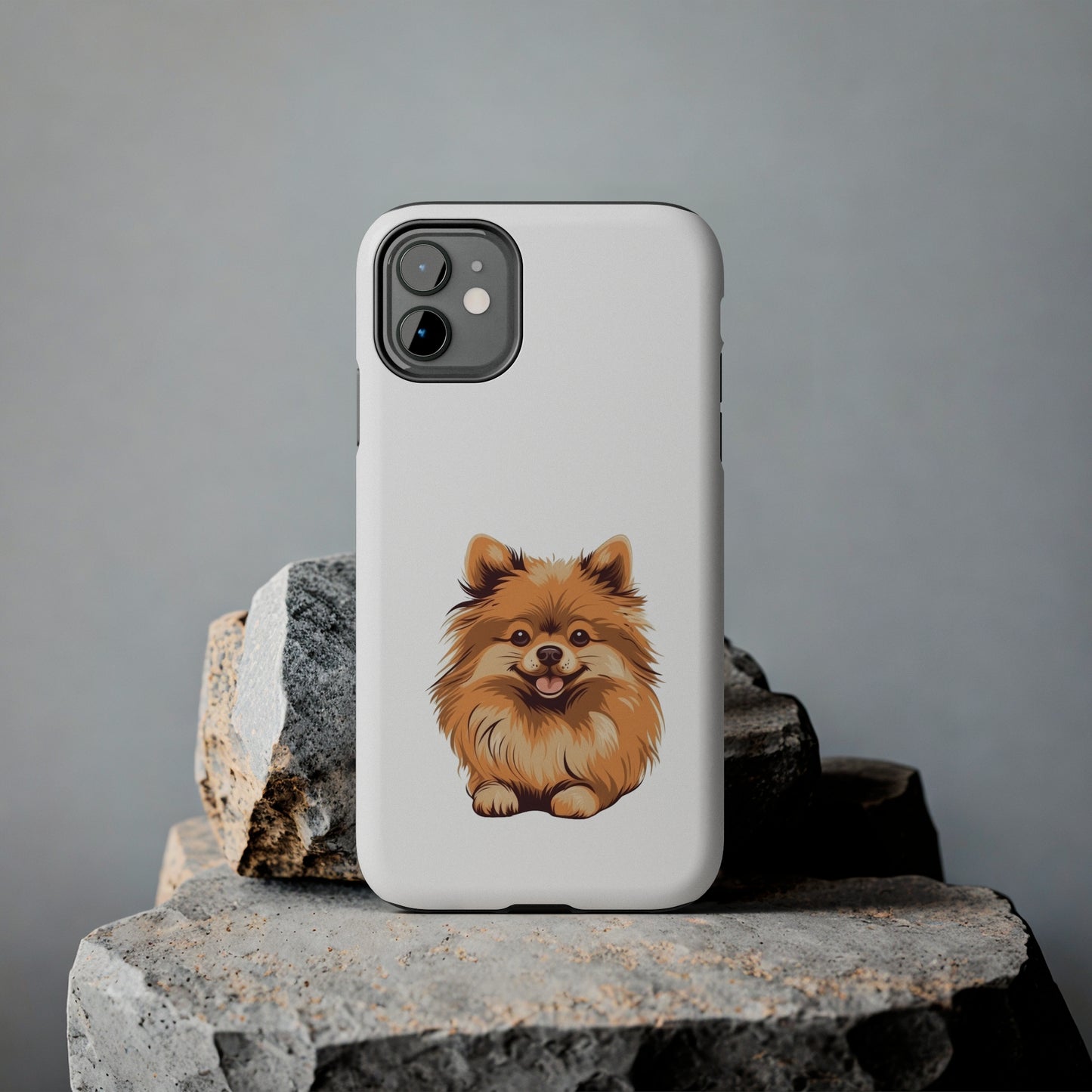 White Pomeranian Tough Phone Case