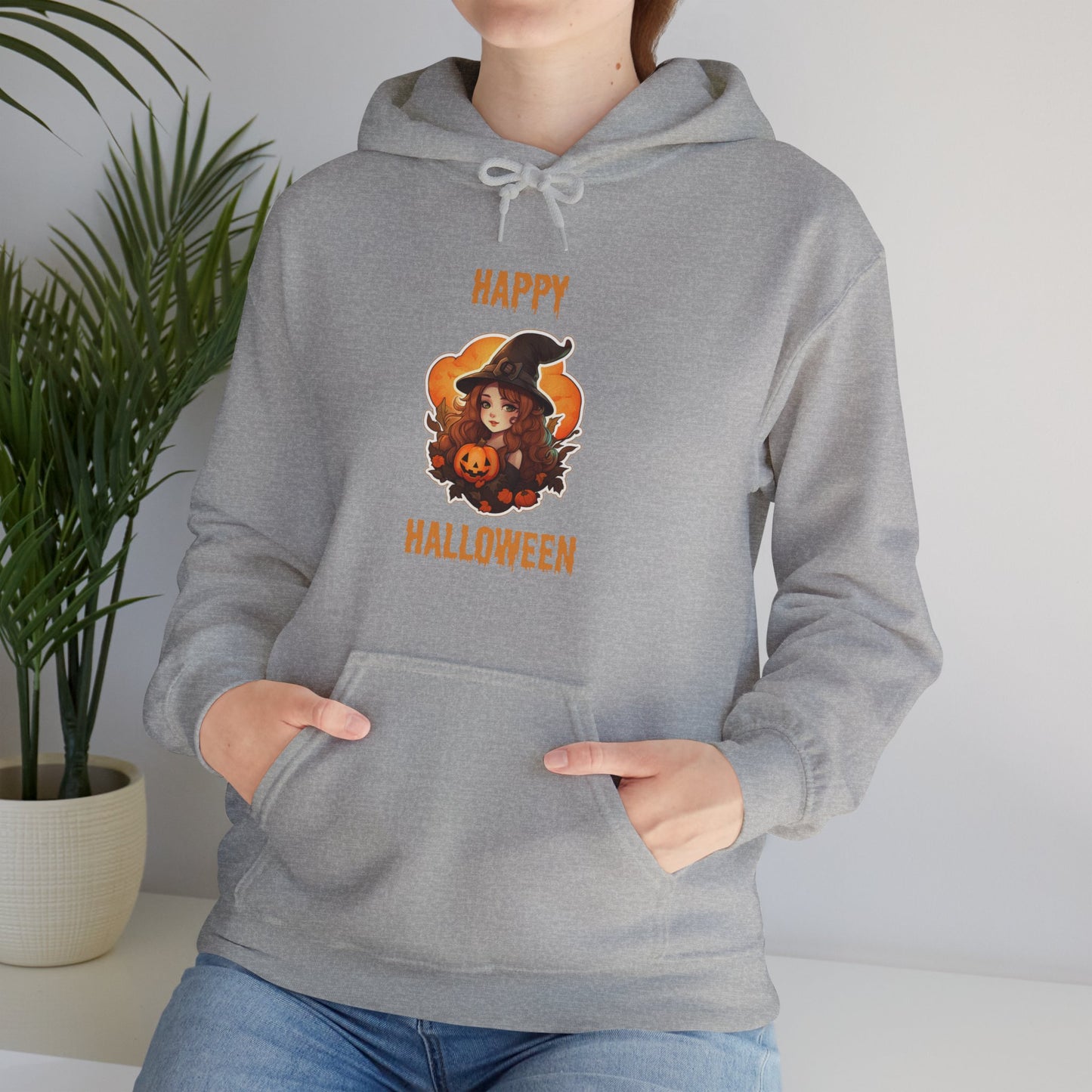 Witch Happy Halloween Unisex Heavy Blend Hooded Sweatshirt