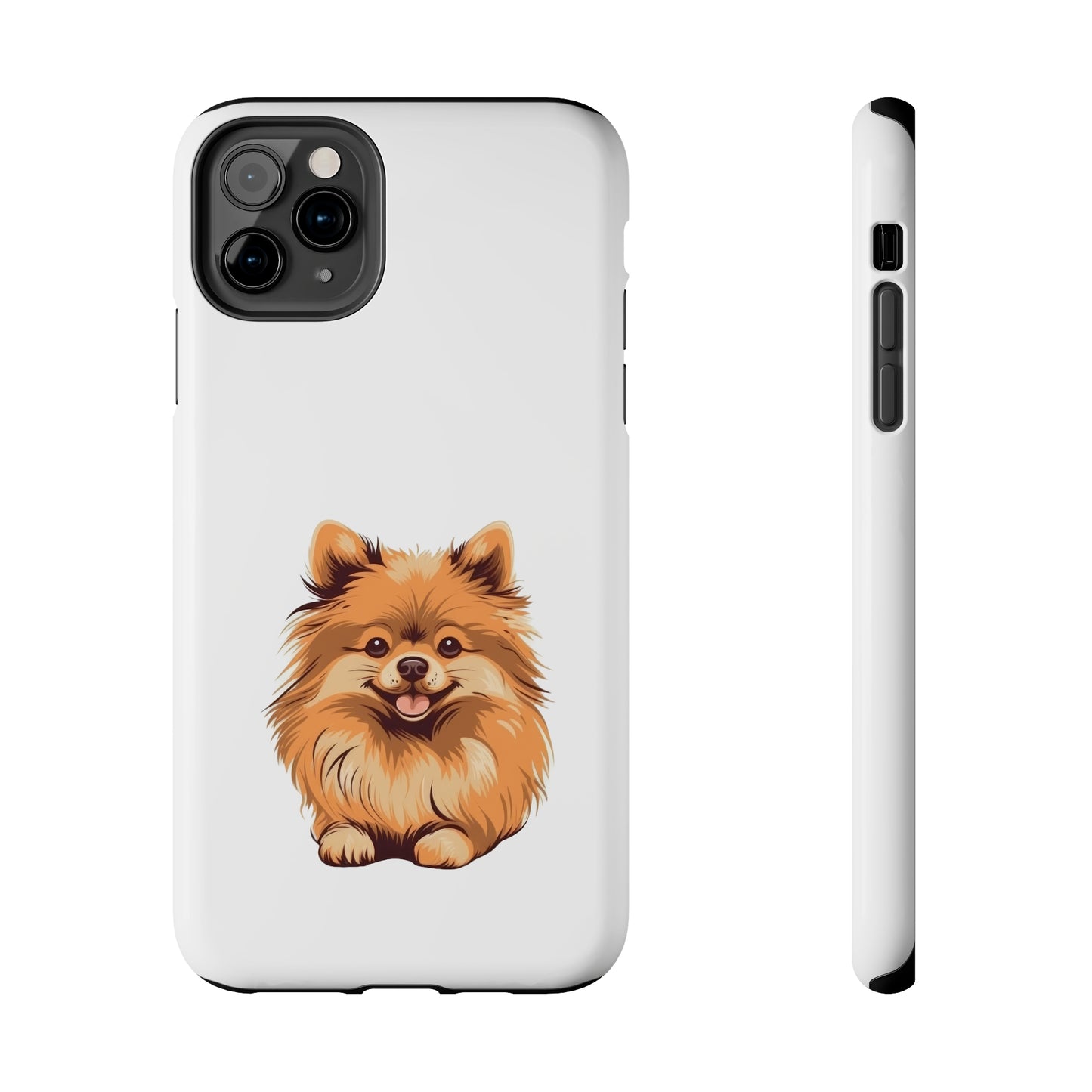 White Pomeranian Tough Phone Case
