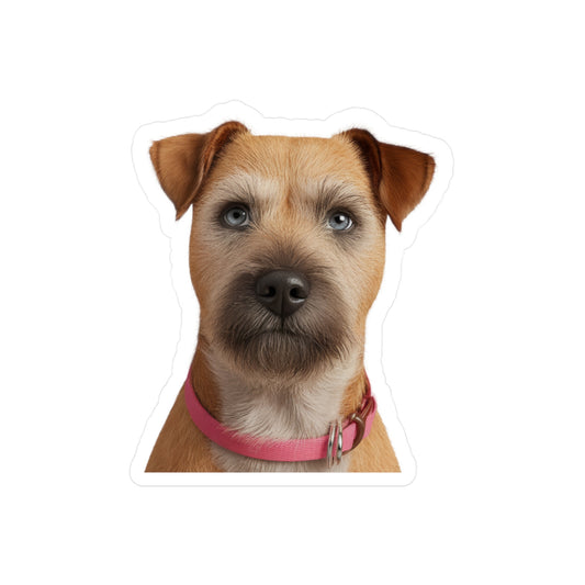 Border Terrier Kiss-Cut Vinyl Decals Stickers, Dog Lover Gift, Car Decals, Laptop Stickers, Pet Owner Gift, Animal Lover Decor