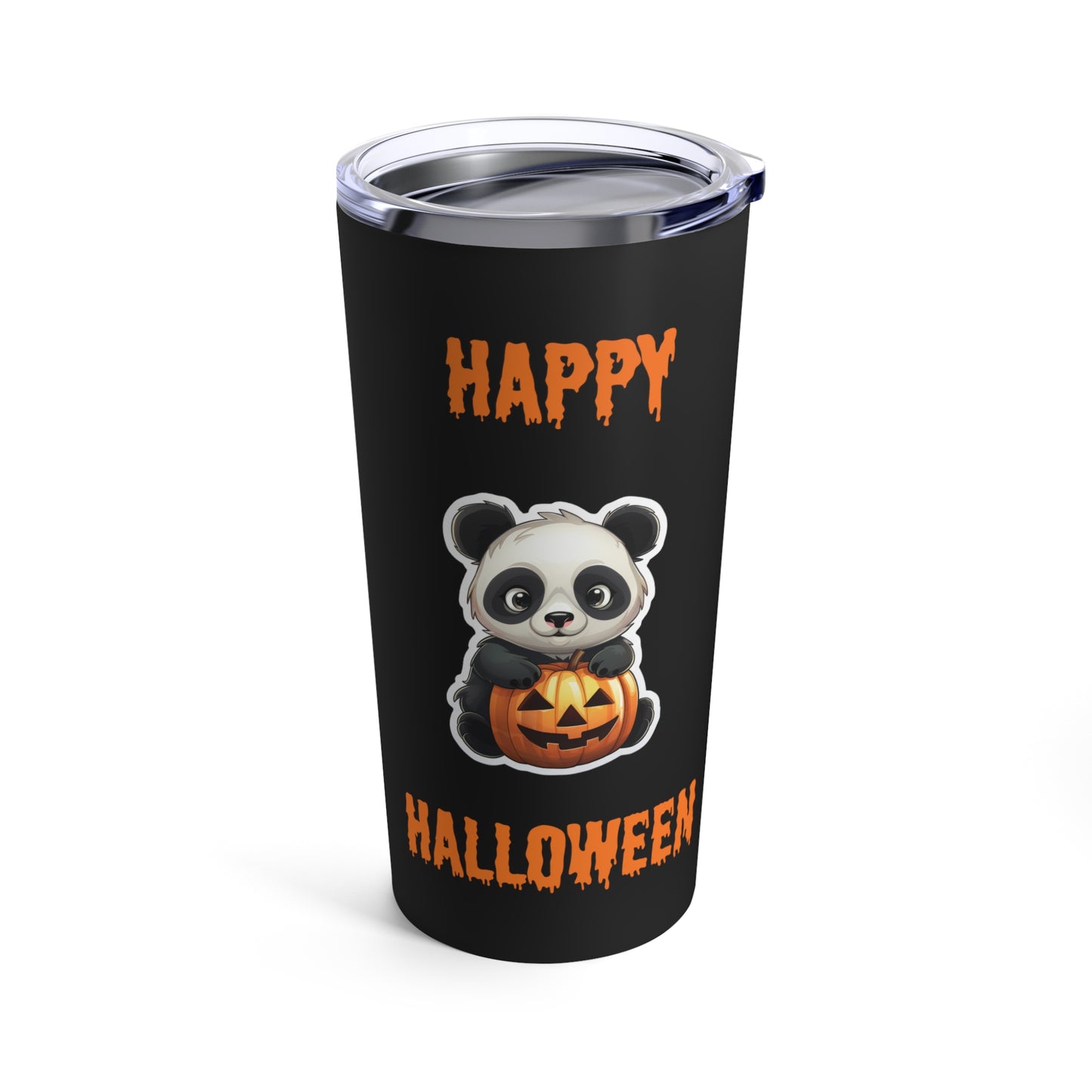 Panda Happy Halloween Stainless Steel Tumbler 20oz