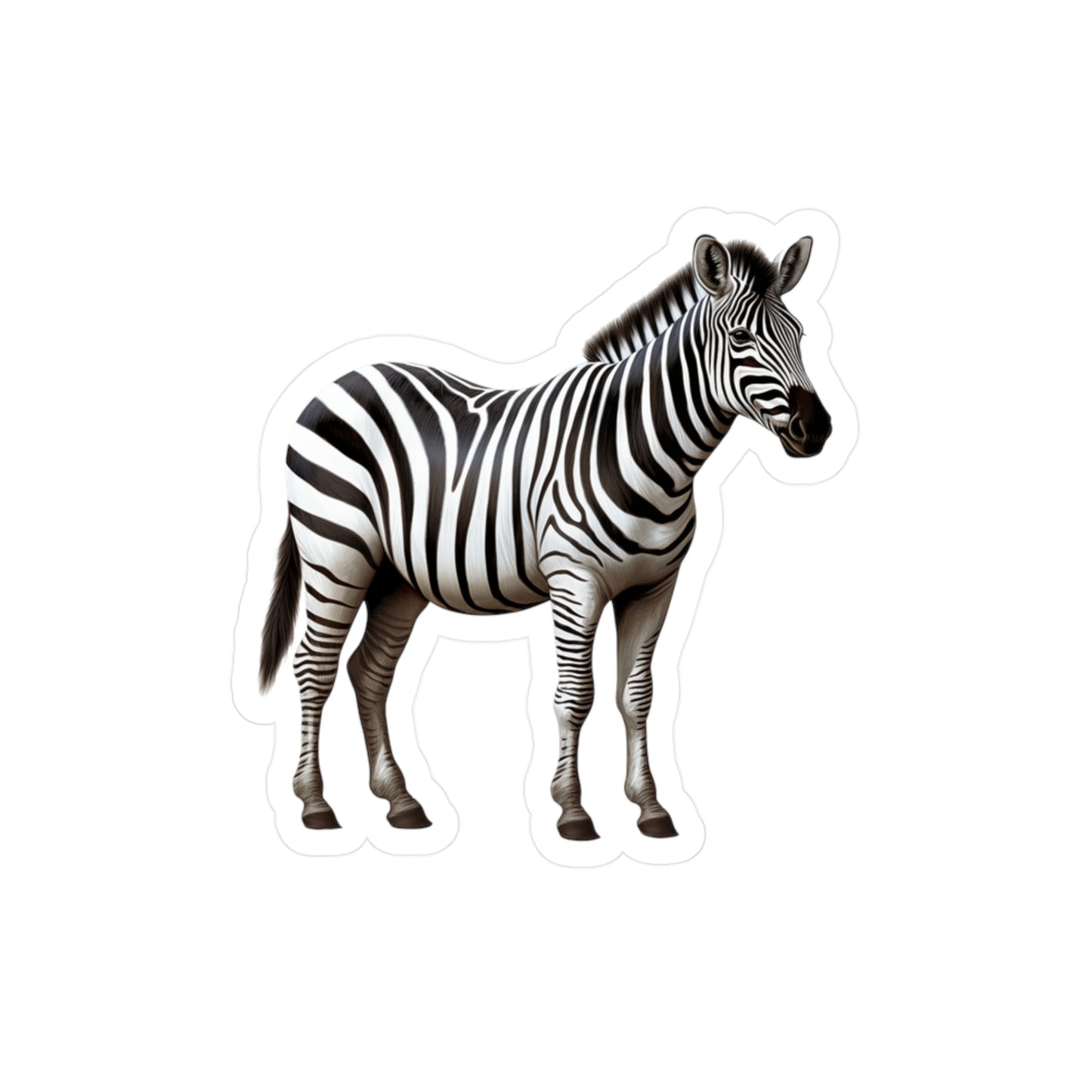 Zebra Sticker | Animal Vinyl Decal | Car Decal | Laptop Sticker | Zebra Decal