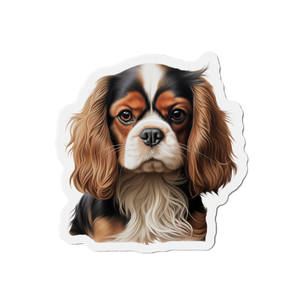 Cavalier King Charles Spaniel Magnet | Die Cut Dog Magnet | Pet Kitchen Decor